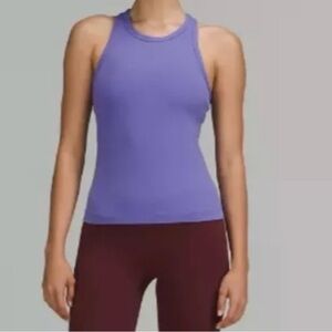 Womens Lululemon Align Waist-Length Racerback Tank Top Size 8 Charged Indigo 💜